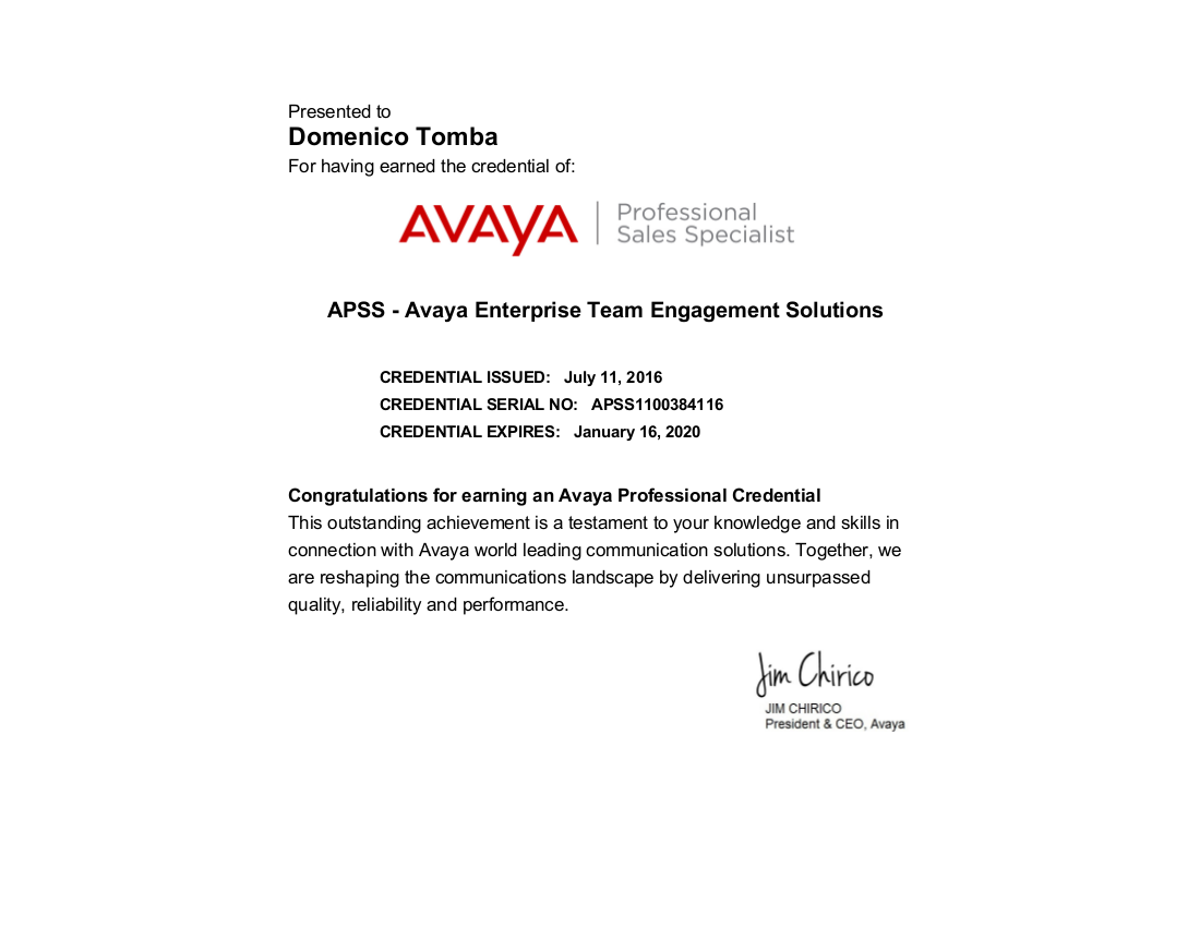 APSS Avaya Enterprice Team Engagement Solution 1