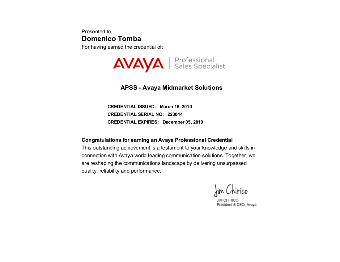 APSS Avaya Midmarket Solutions 3