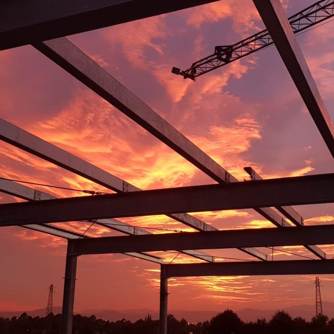 Cantiere tramonto
